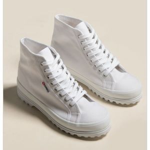 Superga Alpina white high top sneakers